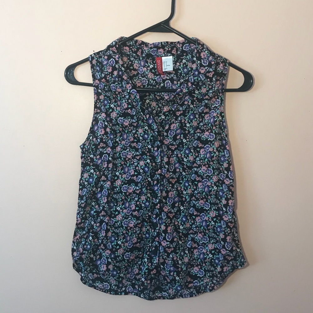 H&M Floral Button Up